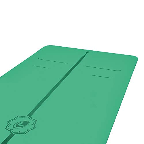 Liforme Evolve Yoga Mat - Patented Alignment Design, Advanced Non-Slip Grip - color: Green