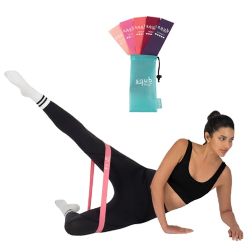 Fitness Resistance Bands Set Stretch Bands for Exercise Bands Resistance for Home Workout Bands, with Handles Bands for Working Out Portable Fitness Bands Resistance Bands for Women Elastic Band - color: PINK