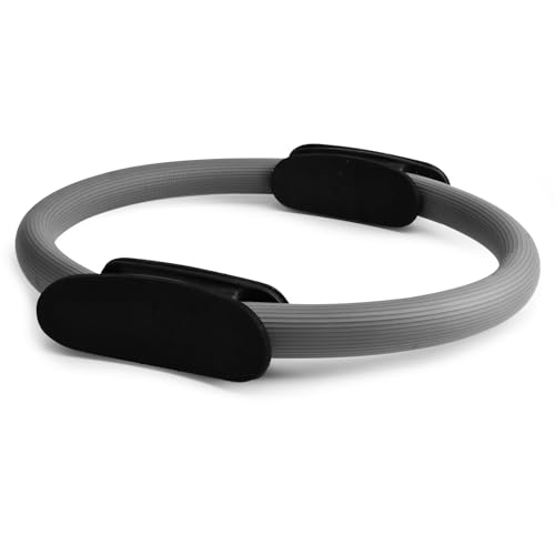 15" Pilates Ring, Dual-Grip Pilates Ring Lightweight Circle Yoga Rin-g for Enhance Thigh and Arm Strength, Body Exercise Tool for Home Gym