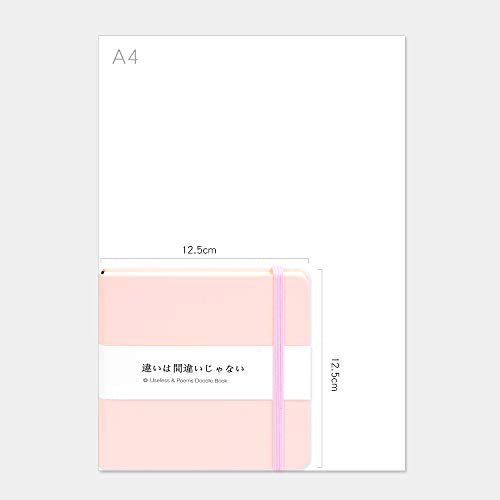 5x5" Sketchbook,Pocket Hardcover Notebooks,Sketch Books for Drawing Writing | 80gsm Blank Pages,96Sheet/192Pages,PU Leather Cover,Portable Small Size for Sketching,Diary Memo Planner.Pink - color: A-PU-pink