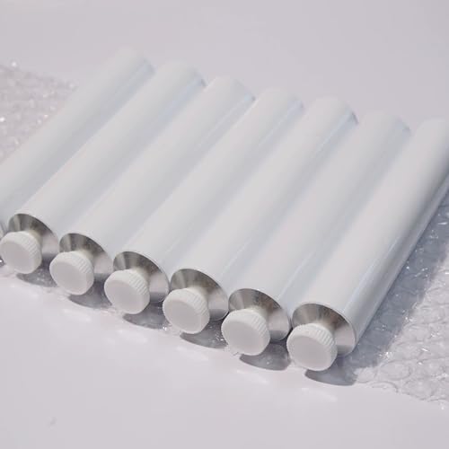 Empty Oil Paint Tube with Needle Cap (40ml, 7 Pack), Unsealed Aluminum Tube for Storing Paints Acrylics, Gouaches, Watercolors, Oils and Other Kinds of Paints