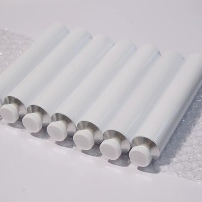 Empty Oil Paint Tube with Needle Cap (40ml, 7 Pack), Unsealed Aluminum Tube for Storing Paints Acrylics, Gouaches, Watercolors, Oils and Other Kinds of Paints