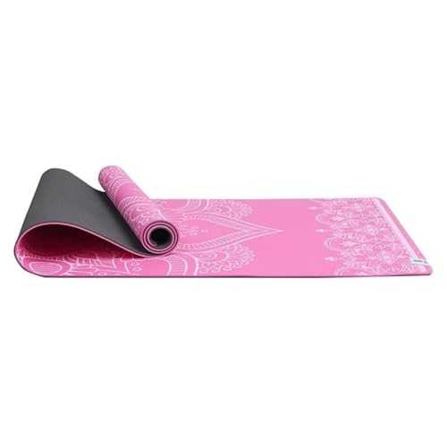 HOME ARCHIVE Premium Yoga Mat 6mm Print Reversible Extra Thick and Large Non Slip Exercise & Fitness Mat for All Types of Yoga Pilates & Floor Workouts (78" x 24" x 6mm Thick) - color: Light Pink