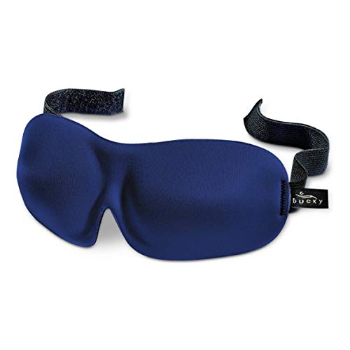 Bucky 40 Blinks No Pressure Eye Mask for Travel & Sleep - color: Navy