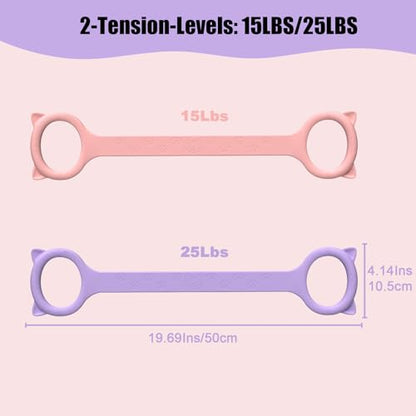 2 Packs Figure 8 Resistance Bands + 3 Packs Extended Vision Bands