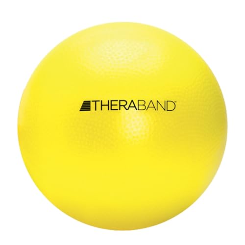 THERABAND Mini Ball, 9-Inch Pilates & Yoga Ball, Physical Therapy, Yellow - style: New Version