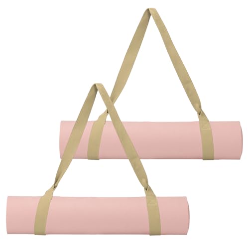 Yoga Mat Straps for Carrying, Adjustable Exercise Mat Sling Holder Multi Purpose Mats Carrier - color: Khaki
