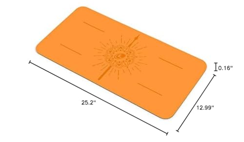 Liforme Yoga Pad - Revolutionary Alignment System, Advanced Non-Slip Grip - color: Orange