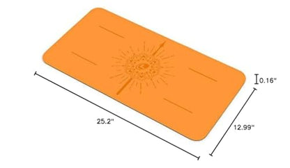 Liforme Yoga Pad - Revolutionary Alignment System, Advanced Non-Slip Grip - color: Orange