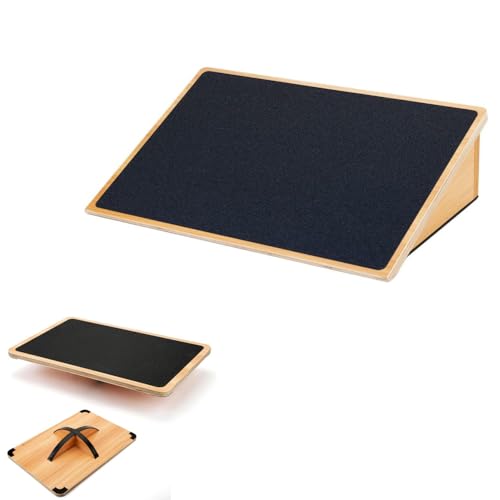 strongtek pro balance board & incline slant board – elite stability & squat training kit