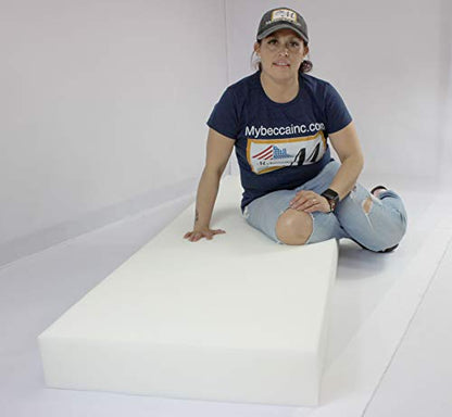 Mybecca 1/2" X 24" X 72" Regular Density Urethane Upholstery Foam (Upholstery Sheet, Foam Padding) - color: Medium Density, style: 0.5X24X72