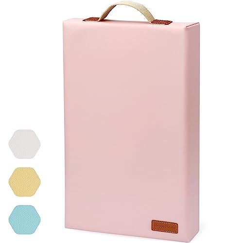 HappyPicnic Waterproof Garden Kneeling Pad, 2in Thick, Pink, 1 Pack | Soft High-density Foam knee Support, with Handle, Easy to Clean, Non-slip, for Gardening, Yoga, Prayer, Housework, Exercise - color: Light Pink