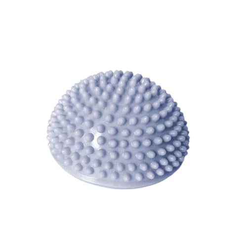 Half Balance Training Ball - Small PVC Semi-Round Stability Trainer with Textured Non-Slip Surface - Balance Board for Core Workouts - color: Light Purple