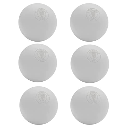 STX Official Lacrosse Balls - color: White, size: 6 Balls