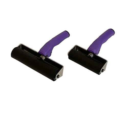 INOVART Pro Roller Soft Rubber Brayer - 6 inch - size: 6-inch, style: Pro Roller Soft Rubber