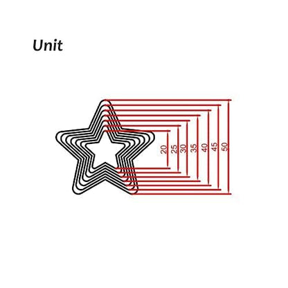 Alloy Steel Star Shape Cutting Die for Cardboard, Leather, PVC, Fabric Good Helper for Handicraft (Steel04) - color: Steel04