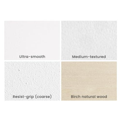 Da Vinci Pro Medium Textured Gesso Panel -9x12" - 6 Pack - 7/8" Depth Wood Panels for Painting - Accepts Mediums Like Canvas - for Oils, Acrylics, Mixed Media, Pastels & Drawing Sticks - size: 9x12" - 6 Pack, style: 7/8" Depth