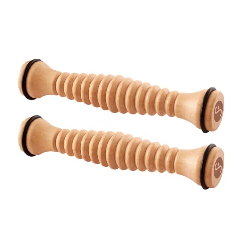 Body Back Wooden Foot Roller - Wood Therapy Massage Tool For Plain Relief | Wooden Cellulite Massage Tool, Full Body Massage Roller, Foot Massager For Plantar Fasciitis, Stress Relief, Relaxation 2Pack - style: 2-Pack