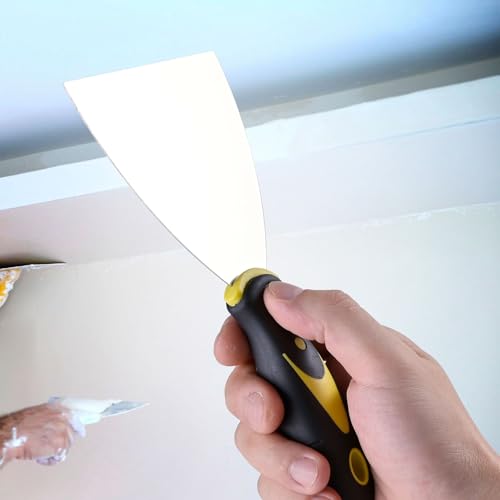 Putty Knife Set, 2" 4" Paint Scraper & Spackle Knife | 2-Pack Metal Putty Scraper Tools, Spackle Spatula for Drywall Repair, Wallpaper Removal, Plaster Scraping