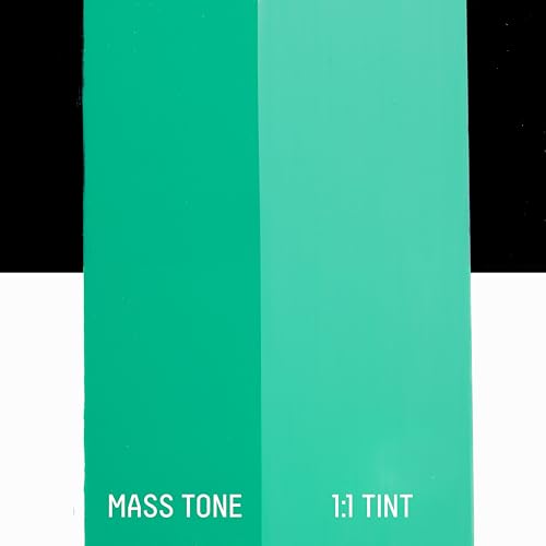 Liquitex BASICS Acrylic Fluid Paint, 4-oz Bottle, Bright Aqua Green | Super Versatile, Fine Art Pigments; Fluid Consistency, Vibrant satin colors, Permanent, Lightfast, Water-Resistant Finish - color: Bright Aqua Green, style: 118ml (4-oz)