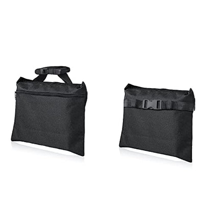 2 Packs Sandbags, Heavy Duty Sand Bags, Sand Bags Heavy Duty with Zipper and Buckle Straps for Support Light Stand - size: 2 PCS