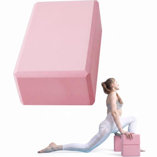 Yoga Blocks, 9"x6"x3" Foam Blocks Yoga Props for Pilates Stretching and Meditation Exercise Blocks