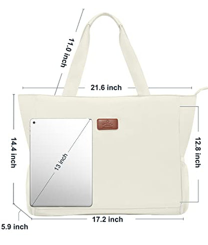 Heathyoga Multi-Functional Yoga Mat Carrier Gym Tote Bag - Large Mat Pocket, Women's Workout Bag - color: Zipper-Beige