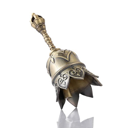 Super Loud Lotus Brass Hand Call Bell Ringing Dinner Bell(Bronze) | Hand Bells for Seniors Bedside, Teacher Classroom School Bell, Wedding Bell, Tibetan Meditation Bell, Gift for Bedridden Mom