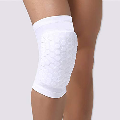 PISIQI Compression Collision Avoidance Knee Sleeve - color: White, size: Large