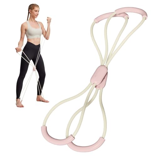 YOTTOY Cross Resistance Band for Full Body Workout,Elastic Exercise Bands for Legs,Arms,Glutes,Stretch Bands for Exercise,Yoga Straps for Stretching, Booty Bands for Home Gym - color: 18lb-Pink