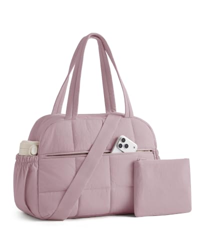 BAGSMART 여성용 소형 체육관 가방, 여행용 더플 백 2세트, 퍼플., 패션 - color: 퍼플.