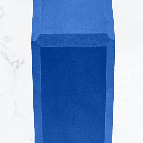 MYGA Yoga Block,Lightweight EVA Foam Yoga Brick,High Density Non-Slip Block for Yoga Poses, Pilates, Balance and Flexibility - color: Royal Blue, size: One Size