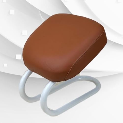 Kneeling Meditation Stool Chair Sturdy Ergonomic Compact Adults Comfortable Gift Seat Meditation Bench for Studio Praying, Brown - color: Brown