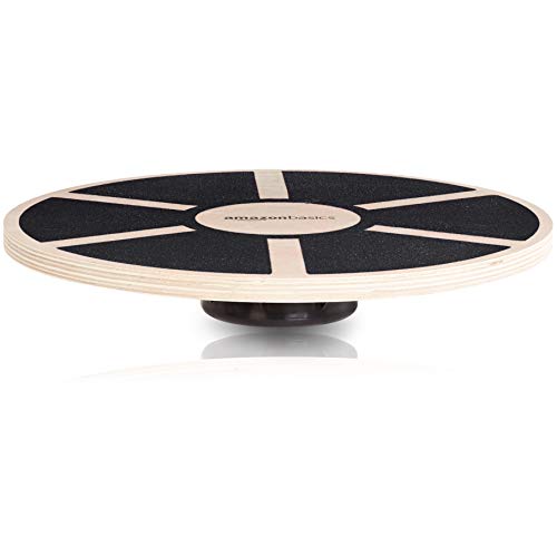 Amazon Basics Wood Wobble Balance Trainer Board, Slip Resistant, for Exercise and Core Strength