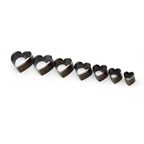 Alloy Steel Heart Sharp Cutting die for Cardboard, Leather, PVC, Fabric Good Helper for Handicraft (Steel03) - color: Steel03