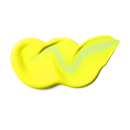 Liquitex Soft Body Acrylic Paint, 2-oz Bottle, Fluorescent Yellow | Low Viscosity, Highly Pigmented, Satin Finish, Retains Subtle Brush Strokes, Great Surface Coverage, Highly Versatile - color: Fluorescent Yellow, style: 2-oz Bottle