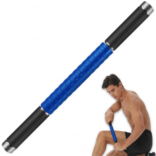 Muscle Roller Massage Stick for Legs Massager Roller-Calf Roller Deep Tissue Release Muscle Soreness, Trigger Points for Legs, Neck, Calves, Thighs, Shins, Back (Blue) - color: Blue