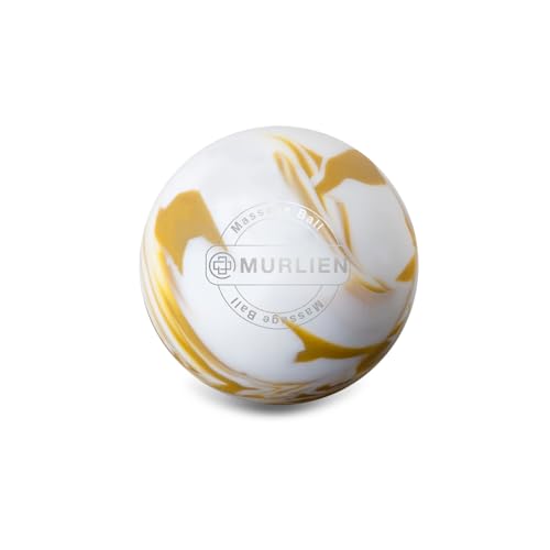 Massage Ball, Lacrosse Ball for Trigger Point Therapy | Deep Tissue, Myofascial Release, Sore Muscle Relief Massager for Neck, Shoulder, Back, Foot or Muscle Tension - color: Gold