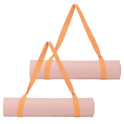 Yoga Mat Straps for Carrying, Adjustable Exercise Mat Sling Holder Multi Purpose Mats Carrier - color: Pink