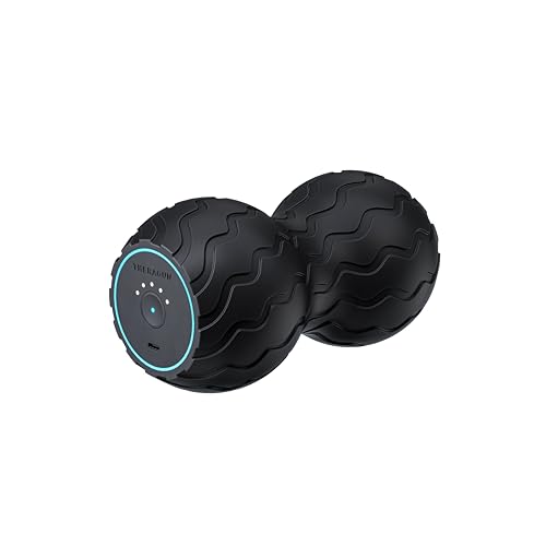 TheraGun Therabody WaveDuo - Ergonomically Contoured Foam Roller - Bluetooth Enabled Muscle Roller for Your Back, Neck & Spine with 5 Customizable Vibration Frequencies in Therabody App
