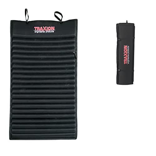 Traxion 1-500 VersaMat Roll-Up High Density Foam Utility Mat, Black - size: 46 3/4" x 25"