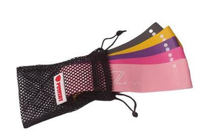 Resistance Loop Exercise Bands with Carry Bag| Workout Loop Bands for Body Workout Fitness Stretch| Set of 5