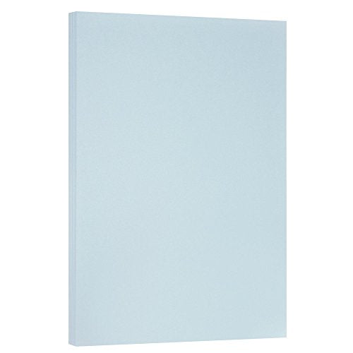 JAM PAPER Vellum Bristol 65lb Cardstock - 11 x 17 Ledger Size Coverstock - 147 gsm - Blue - 50 Tabloid Sheets/Pack - color: Blue, size: 11" x 17"