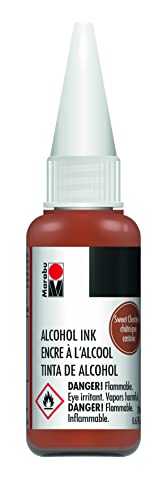 Marabu Alcohol Ink - Sweet Chestnut - Embrace the Warmth of Cozy Fall Days, Evoking Memories of Crackling Fires and Rustling Leaves - 20ml Bottle