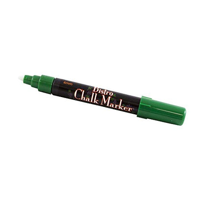 JAM PAPER Dustless Erasable Chalk Markers - Broad Point Liquid Chalk Marker - Green - 2/Pack - color: Green