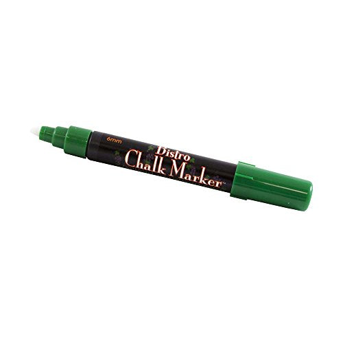 JAM PAPER Dustless Erasable Chalk Markers - Broad Point Liquid Chalk Marker - Green - 2/Pack - color: Green