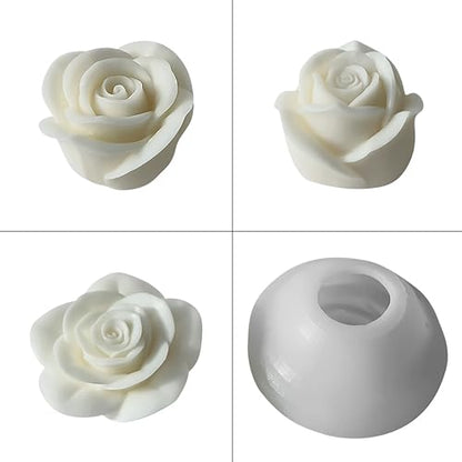 Resin Mold Clay Mold Jewelry Resin Casting Mold Candle Making Molds Craft Supplies 3D Mold Silicone Mold for Resin Casting Mold (jx-flower-2-pack-x4) - color: jx-flower-2-pack-x4