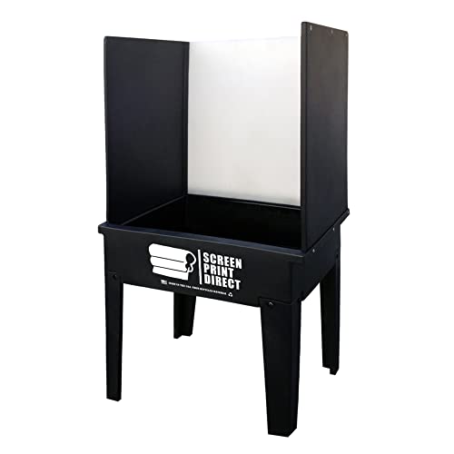Screen Print Direct® Screen Printing Washout Booth - Reclaim Silk Screens | Compact Vertical Design, 32 By 24 By 64 Inches - Chemical Resistant, Recycled Polyethylene, Easy Assembly - size: Washout Booth Tank Kit