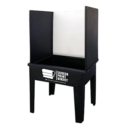 Screen Print Direct® Screen Printing Washout Booth - Reclaim Silk Screens | Compact Vertical Design, 32 By 24 By 64 Inches - Chemical Resistant, Recycled Polyethylene, Easy Assembly - size: Washout Booth Tank Kit