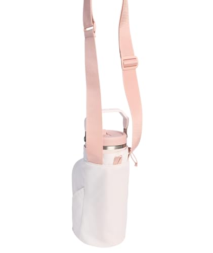 STANLEY Vitalize Carry-All Bag | Bottle Holder with Drawstring Cinch | Adjustable Shoulder Strap | Zippered Valuables Pocket | Durable Recycled Fabric | Rose Quartz - color: Rose Quartz, size: Carry-All